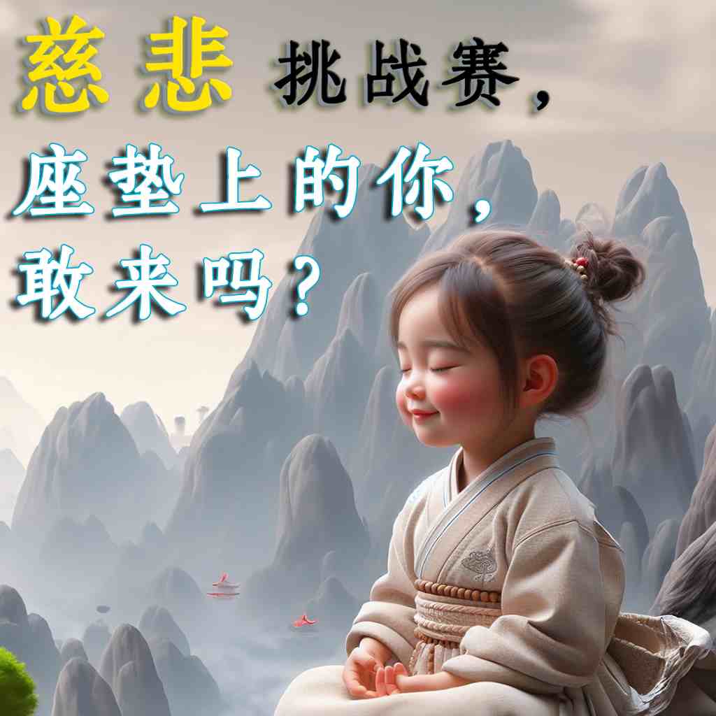 慈悲挑战赛，座垫上的你，敢来吗？